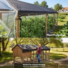 LJTGFHP 90% Shade Cloth 27 x 40 ft, Breathable HDPE Mesh Sun Shade Tarp for Garden & Greenhouse, UV Resistant Outdoor Fabric with Copper Grommets for Plants, Patio, Yard