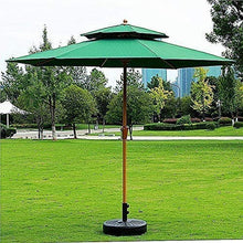 QZQHNYJ 3M Parasols Patio Umbrella Garden Double Topwaterproof Umbrella/Shade with Base,for Beach/Pool/Patio/Balcony/Patio