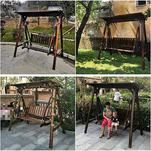 KYTGFH Patio Swing Porch Hang Club Bench Chair,Outdoor Patio Swing with Stand,Rocking Chair Garden Swing Outside Furniture Wooden Patio Swing Outdoor Lounge Chair