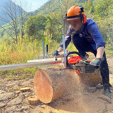 Chainsaw Mill Planking Milling Sawmill Accessories 36" Guide Bar Wood Lumber Cutting Portable Sawmill Aluminum Steel Chainsaw Mill for Builders Carpenters And Woodwo