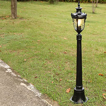 MEGHALI Outdoor Floor Lamp Waterproof Column Light Lawn Street Lamp Landscape Lighting for Courtyard Corridor Patio Garden