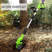 UWYTGF Garden Tiller,Electric Tillers Electric Garden Rotavator, Garden Tiller Cordless, Power Weeder/Cultivator,Working Depth 25Cm Cordless Garden Cultivator