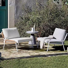 KPHYMOD 3 Pieces Patio Bistro Set, Outdoor Conversation Sets W 2 Chairs and Wood Top Coffee Table for Porch, Poolside, Backyard, Balcony