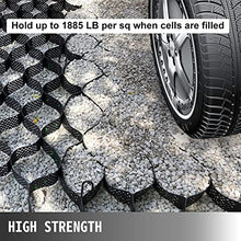 ZHOUHONG 2 Inch Garden Walkway Grid, Stone Gravel Grid for Slopes/Paths/Patios/Steep Driveway, Geo Grid Soil Round Stabilizer Paver Base Mud Control (Color : W x L, Size : 5x9 m/16.5x30 ft)