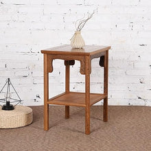 Couch End Table Wooden Chinese Style Simple Sofa Side Table Living Room Corner Small Side Table Corner Tables for Living Room