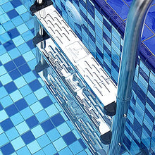 Swimming Pool Handrail Stainless Steel Pool Ladder Tube Wall Thickness 1mm for Pool Entry Need to be Embedded/Silver / 3 Step (Silver 3 Step) (Silver 2 Step)