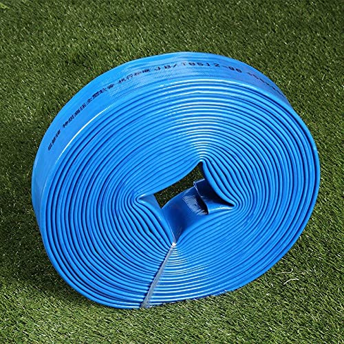 25mm 1 52mm 2inch Garden Water Hose Irrigation Tubing Pipe PVC Hose - ( Color: Blue Length: 100 M Specification: )