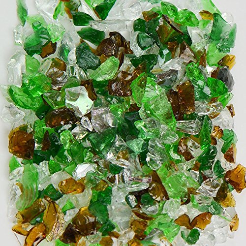 Earthtone Mix Green Terrazzo Glass - American Specialty Glass – Flooring, Countertop, Concrete, Terrazzo Glass - 50 LB, Size 1