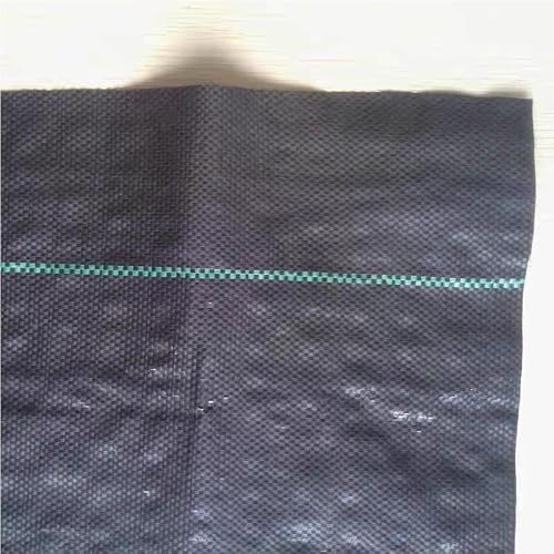 Treayes Premium Heavy Duty Weed Barrier Fabric - 0.4m/0.6m/1m/1.2m/1.5m Wide Nonwoven Ground Cloth - Black(1.5mx190m)