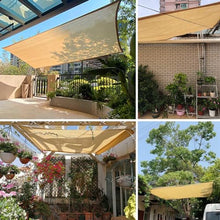 Outdoor Shade Netting,Sunscreen Shade Cloth,Sunblock Shade Net,Rectangular Sun Shade Sail,2×2m 3×3m 2×5m 3×4m 4×5m 4×6m 6×8m,Breathable Shade Mesh Tarp,Beige-10x20m/32.8x65.6ft