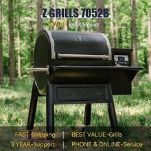 Z GRILLS 7052B Wood Pellet Grill and Smoker with WIFI Smart Home Technology, PID Controller, 709 sq. in Black