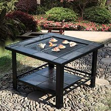 Outdoor Fire Pit Portable Campfire and Wood Brazier, Outdoor Garden Backyard Fireplace Barbecue Table Set, 79cm/29.9" (Color : Kit-1) (Kit 3)