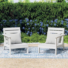 Costaelm Portsmouth Outdoor Patio HDPE Deep Seating Loveseat sectional, White