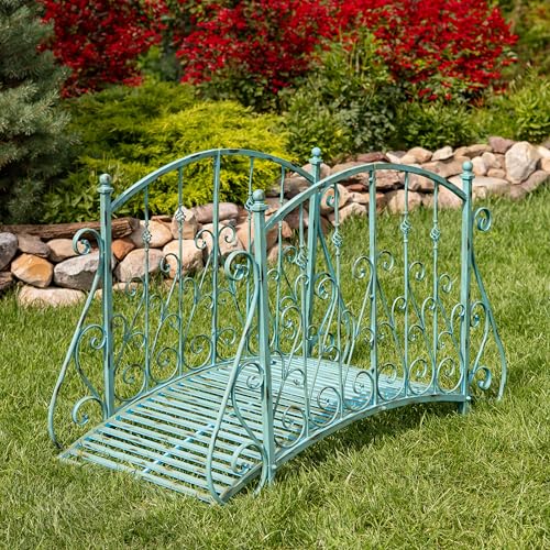 Zaer Ltd. Metal Garden Bridge Paris-1968 (Cobalt Blue)