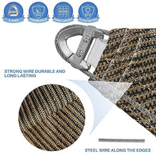 E&K Sunrise 20' x 26' Sun Shade Sail Rectangle Canopy Shade Cover with A Ring Steel Cable Wire UV Block for Pergola Patio Backyard Garden Deck Outdoor (Brown)