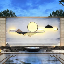 GSOUL Outdoor Wall Lamp Garden Lights Outdoor Wall Villa Yard Screen, Decoration Chinese Landscape