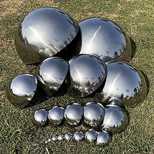 RT-OSXE Reflective Garden Gazing Balls, 10pcs Stainless Steel Mirror Hollow Polished Globe, Outdoor Indoor Garden Decoration Hemisphere for Christmas Party Wedding