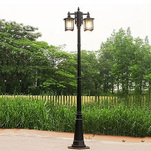 Outdoor Floor Lamp Outdoor Waterproof High Post Lamp Traditional Victoria Floor Lamp Yard Villa Landscape Lawn Community Column Lighting Anti-r Aluminum