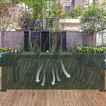 BhjKL Garden Fumiture Covers Heavy Duty 98x98x35in, Durable Patio Furniture Covers Waterproof with Air Vent and Handles, Rectangular Table and Chair Set Cover