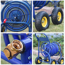 Hose Pipe Holder Garden Hose Reel Cart with Wheels for Outdoor, Yard Water Planting Truck , 490 Feet of 1/2 Inch Large Capacity Hose Reel Cart, Heavy Duty Patio Lawn Garden Watering Equipment Cart Hos