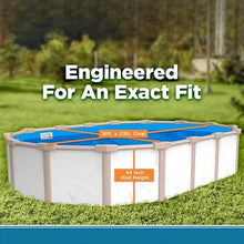 IJOWEEN 18 x 33-Feet Overlap Oval Above Ground Swimming Pool Liner, 25 Gauge Thick
