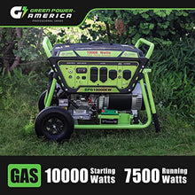 Green-Power America 10000 Watt Gasoline Powered Generator, Electric & Recoil Start, 12V/8.3A Charging Outlets, Whole House Backup & RV Ready, 49 State EPA Approved (Not for California Sale)