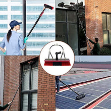 Window Cleaning Pole Cleaner Kit, 3.6M-12M Hose Pole Cleaning Brush Equipment Extendable Outdoor Cleaning Tools Photovoltaic and Solar Panels,30cmbrush-20FT/6M (55cmbrush 39FT/12M)