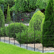 Decorative Garden Fence 5 Pack Black Animal Barrier Fence