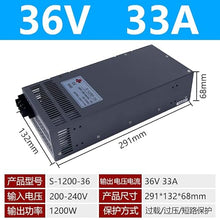 CZKE S-700-2000W 800W 1000W 2000W High Power Supply 12V 24V 36V 48V Adjustable DC Power Supply(S-1200-36 (36V33A))