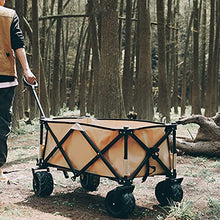 WHYUNM26 Outdoor Folding Utility Wagon Cart Collapsible Aluminum Alloy Bracket Adjustable Trolley for Shopping Camping Picnic Garden Beach