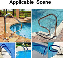 Swimming Pool Handrail 31"X31" Pool Railing for Inground Pool Entry Spa Handrail Rustproof Safety Handle