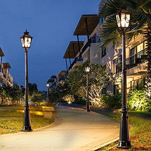 JINHH 2.75M Victorian Style Outdoor Street Light Black-275cm