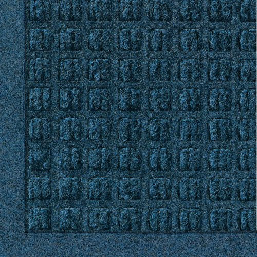 WaterHog Fashion Mat | Commercial-Grade Entrance Mat with Fabric Border – Indoor/Outdoor, Quick Drying, Stain Resistant Door Mat (Navy, 6' x 12')