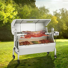 WACTO 50W 132LBS Roaster Spit Rotisserie BBQ Grill for Pig Lamb Chicken