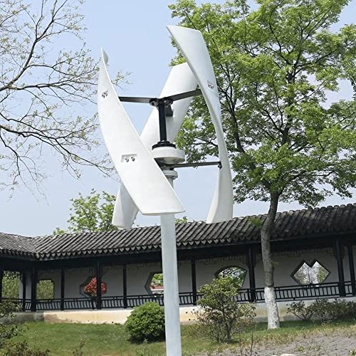 400W Vertical Wind Turbine Generator, 12V 24V Wind Power Generator, 3 Blades Free Energy Generator with MPPT Controller for Home Factory Use