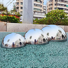 DSWMY Stainless Steel Reflective Garden Gazing Ball 1.2mm Thick Silver