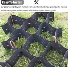ZHOUHONG Garden Ground Grid for Gravel, High Tensile Geogrid 2 Inch Honeycomb Pea Stone Support Mesh, for Parking Spaces/Subgrade Work/Retaining Walls Safe (Color : W x L, Size : 2x10 m/6.5x33 ft)