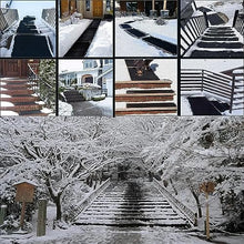 Snow Melting Walkway Mat 2 in/h Speed Heated Snow Melting Mats for Stairs, Non-Slip Heated Outdoor Mats Power Cord Winter Removal One Piece, Tandem Connector (Color : 2PCS, Size : 10in x 30in (25.4c
