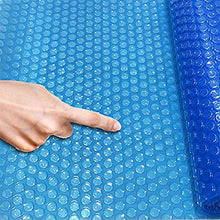 Heat Retaining Blanket 3/6/10/13/16/20/23/26/30ft Pool Cover, Blue 19 Mil Thick Solar Blanket Covers for SPA Pool Hot Tub, Pool Membrane To Keep Leaves Out, Dustproof/ Heat Insulation(5X10m/16X33ft)