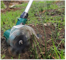 TREEYX Rotavator, 20V Portable Cordless Handheld Tiller/Rotavators/Cultivators for The Garden with Rechargeable Battery/Adjustable Handle, Perfect for Gardens