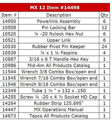 Tapco Tune Up Kits (14498 - MX 12)