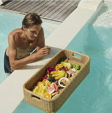 CZCZC Swimming Pool Floating Tray Floating Tray Floating Tray, Luxury Floating Tray Table & Bar, Swimming Pool Floating Beverage Bar, for Parties Indoor Outdoor Use Bar Party Accessories 39X20X8I