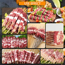 Etsuosy Manual Meat Skewer Maker Machine, Stainless Steel BBQ Grill Skewering Tool, 5.5 lbs