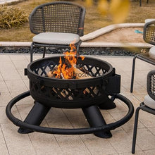 Fire Pit Iron Frame Fire Pits for Courtyard Outdoor Heaters Bonfire Oven Home Terrace Bake Stove Garden Supplies