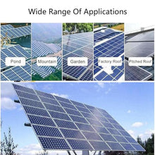 Solar Panel Cleaning Tool, Photovoltaic Panel Cleaning Tool, Double Head Automatic Solar Panel Cleaning Brush and Pole Kit, Window Cleaner Special Roof Water Brush (Mains+lithiumbatteryversion 3.5m)