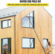 ZXSYYDS Window Cleaning Pole,Photovoltaic Cleaning Brush, Outdoor Window Washing Kit with Extension Pole, Solar Panels Cleaning Brush,for Photovoltaic Panel Cleaning and Solar Panels,5.4m/18FT