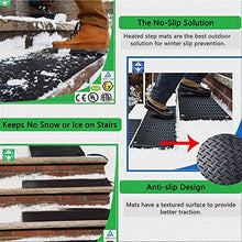 iumLeap Heated Snow Melting Mats for Entrances/Stairs/Walkways, No-Slip Outdoor Snow Ice Melting Mats W/6ft Power Cord for Winter Snow Removal -120V Outdoor Heated Snow Me(1pcs-60x400cm/(20x158in))