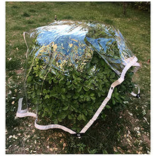ZHANGQINGXIU Transparent Tarpaulin, Waterproof Weather Resistant PVC Curtain Panel with Grommets, Outdoor Canopy Garden Furniture Covers, 48 Sizes (Color : Clear, Size : 4x5m)