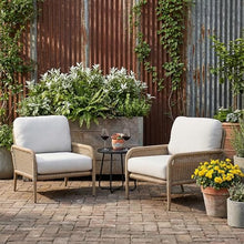 Real Flame Morro All-Weather Wicker Outdoor Louge Chair, Outdoor Deep Seating Patio Chair, Aluminum Frame, Weather Resistant
