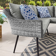 Modway EEI-4658-GRY-GRY Endeavor Patio Sofa, Gray Gray